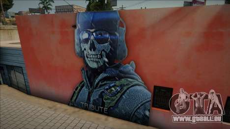 Mural de Legend Simon Riley Ghost [COD MW2] pour GTA San Andreas