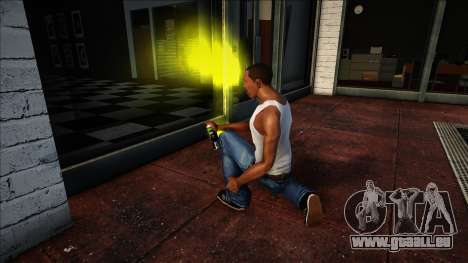 Couleur jaune de la bombe aérosol avec de la pei pour GTA San Andreas
