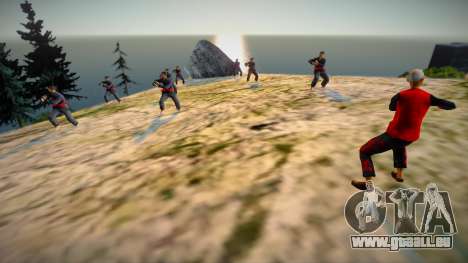 Combattants de karaté sur la montagne v2 pour GTA San Andreas