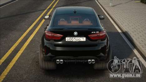 BMW X6M F86 Noir Stock pour GTA San Andreas