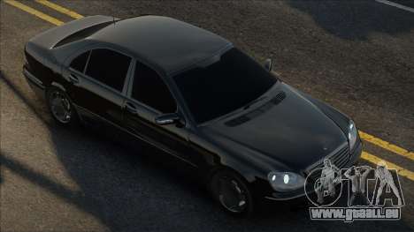 Mercedes-Benz S600 Noir Stock pour GTA San Andreas