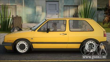 Volkswagen Golf Stance Jaune pour GTA San Andreas