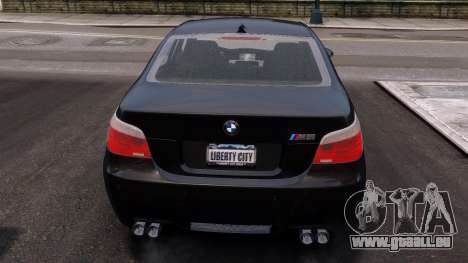 BMW M5 E60 Stock Black pour GTA 4
