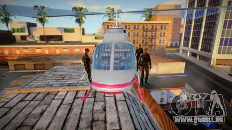 Appeler des gardes du corps à bord d’un hélicopt pour GTA San Andreas