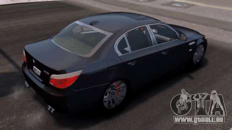 BMW M5 E60 Stock Black pour GTA 4