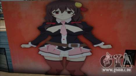 Mural Yunyun Konosuba pour GTA San Andreas