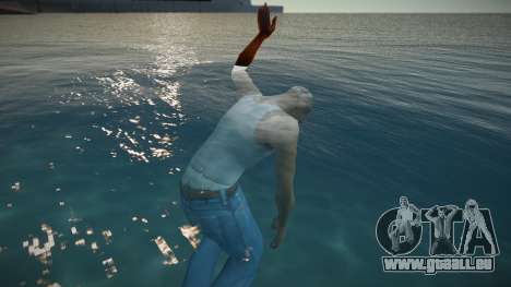 Jetzt ertrinkt CJ im Wasser für GTA San Andreas