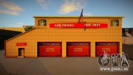 Nouvelles textures pour la caserne de pompiers d pour GTA San Andreas