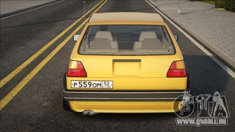 Volkswagen Golf Stance Jaune pour GTA San Andreas