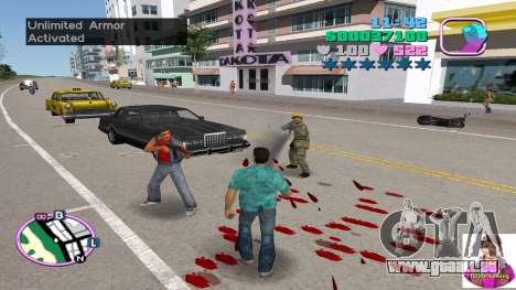 Unbegrenzte Rüstung (Niemals sterben) für GTA Vice City