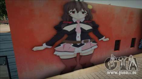 Mural Yunyun Konosuba pour GTA San Andreas