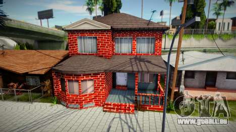 House of CJ et ses potes avec de nouvelles textu pour GTA San Andreas