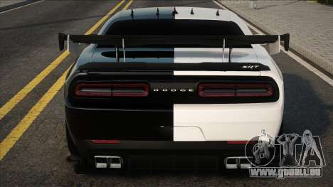 Dodge Challenger SRT [Black White] pour GTA San Andreas