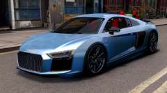 Audi R8 2017 Blue pour GTA 4