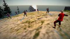 Combattants de karaté sur la montagne v2 pour GTA San Andreas