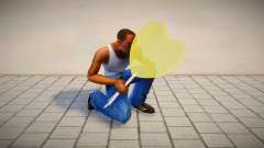 Gelber Luftballon in Form eines Herzens für GTA San Andreas