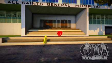 Camionnette santé près de tous les hôpitaux pour GTA San Andreas