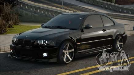 BMW E46 Noir Stock pour GTA San Andreas