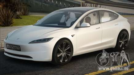 Tesla Model 3 [White] pour GTA San Andreas