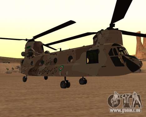 Iranische CH-47 Chinook Wüstentarnung - IRIAA für GTA San Andreas