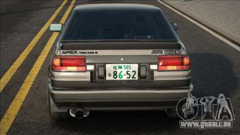 Toyota AE86 Hatch APEX Twin Cam TRUENO pour GTA San Andreas