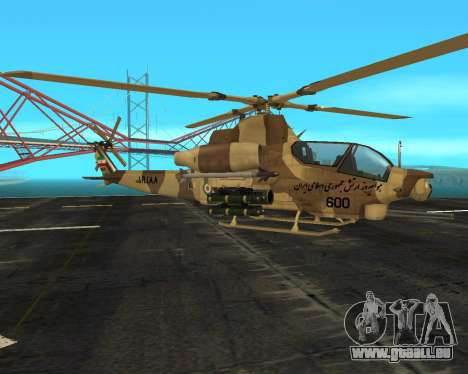 Iranische Glocke AH-1 Kobra Wüstentarnung - IRIA für GTA San Andreas