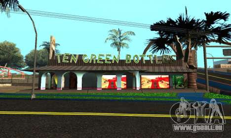 Bar Ten Vert Bouteilles Texture pour GTA San Andreas
