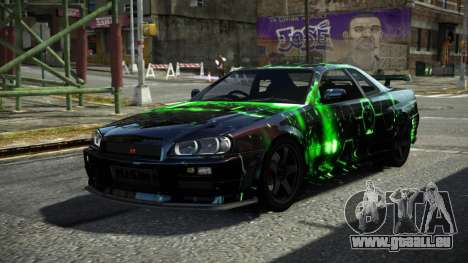 Nissan Skyline R34 F-Sport S10 pour GTA 4