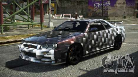 Nissan Skyline R34 F-Sport S12 pour GTA 4