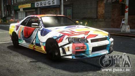 Nissan Skyline R34 F-Sport S5 für GTA 4