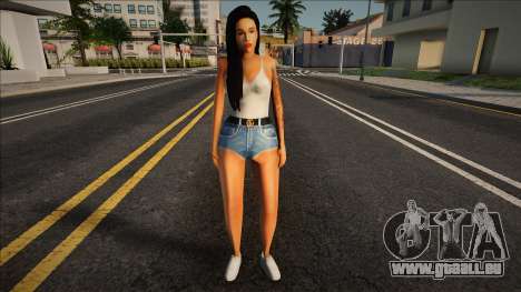 Anastasia en short court pour GTA San Andreas