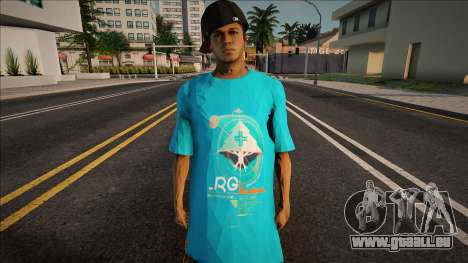 Blue T-shirt Man pour GTA San Andreas