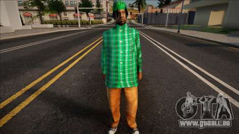 Fam 2 Green Style für GTA San Andreas