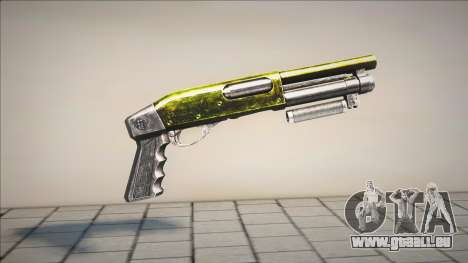 Gold - Green Chromegun für GTA San Andreas