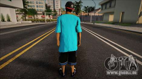 Blue T-shirt Man pour GTA San Andreas