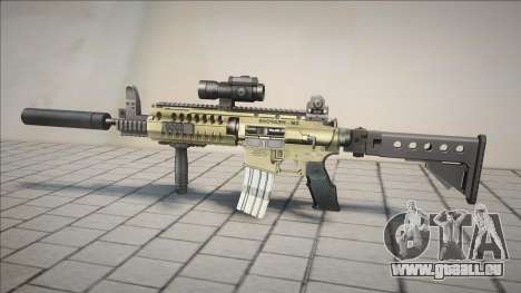 Gold - Green M4 pour GTA San Andreas