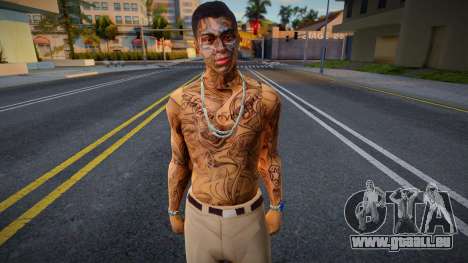 Tattoo man [Face and body] für GTA San Andreas