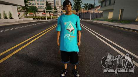 Blue T-shirt Man pour GTA San Andreas