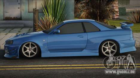 Nissan Skyline GTR34 Blue pour GTA San Andreas