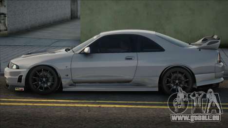 Nissan Skyline GT-R R33 [Silver] für GTA San Andreas