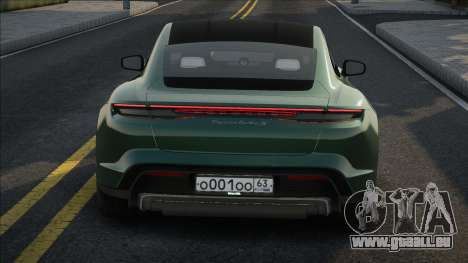 Porsche Taycan Turbo S Green für GTA San Andreas