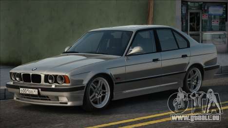 BMW E34 M5 Silver für GTA San Andreas