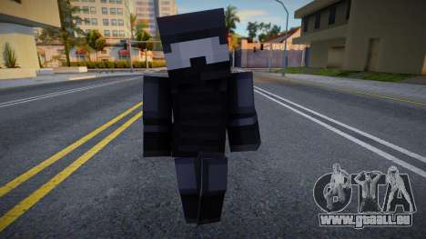 Minecraft Ped SWAT pour GTA San Andreas
