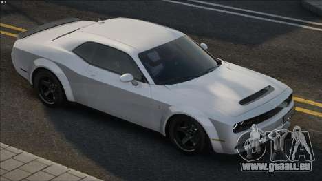 Dodge Challenger SRT Demon White für GTA San Andreas