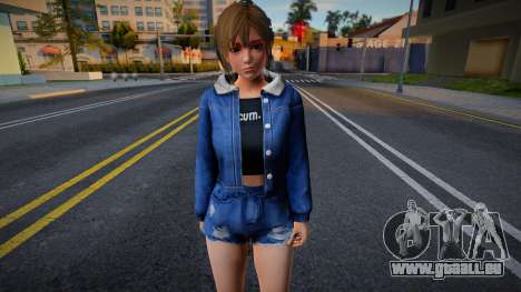 DOAXVV Misaki - Denim Jacket Destroyed Shorts v2 für GTA San Andreas