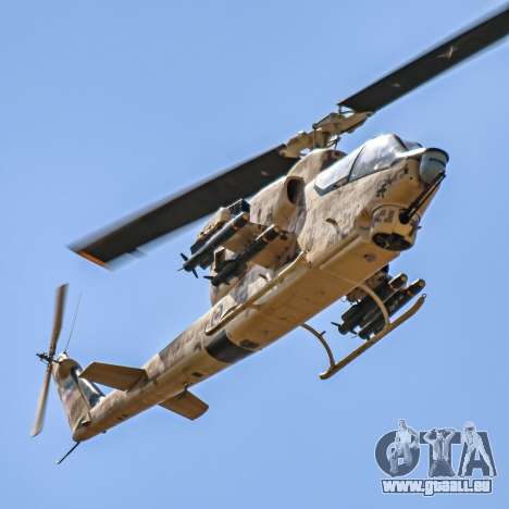 Cloche iranienne AH-1 cobra camouflage désert -  pour GTA San Andreas