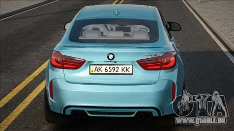 BMW X6M UKR Plate für GTA San Andreas