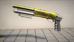 Gold - Green Chromegun pour GTA San Andreas