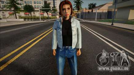 Oksana in einer Jeansjacke für GTA San Andreas