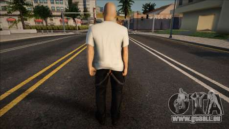 Homme à la mode en T-shirt pour GTA San Andreas